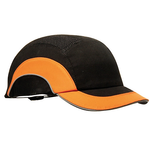 casquette anti heurt jsp noire:orange casquette anti heurt jsp noire:orange