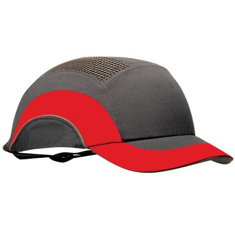 casquette anti heurt jsp grise:rouge casquette anti heurt jsp grise:rouge